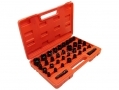 BERGEN 35 Piece 1/2" and 3/8" inch Shallow Impact Sockets Metric and AF BER0886 *Out of Stock*