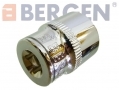 BERGEN 13 Piece 1/4 inch Drive Spline Shallow Socket Set in Blow Moulded Tray BER1110 *Out of Stock*