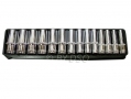 BERGEN 14 Piece 3/8\" Drive Spline Multi Lock Deep Sockets in Blow Moulded Tray 8-21mm Missing 8 and 10 mm Socket BER1114-RTN1 (DO NOT LIST) *Out of Stock*