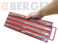 BERGEN Professional Quality 80 pc Socket Rail 1/4\", 3/8\" and 1/2\" Inch BER0982 *Out of Stock*