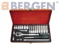 BERGEN Professional 24 pc 1/4\" Drive Socket Set in Metal Case 4 ~ 13mm - Missing 6 mm socket BER1000-RTN1(DO NOT LIST) *Out of Stock*