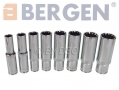 BERGEN Professional 107 Piece Comprehensive 1/2\" and 1/4\" Multi Drive Spline Socket Set BER1090 *Out of Stock*