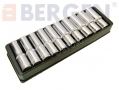 BERGEN Professional 10 Piece 1/2\" Drive 13-24mm Deep Single Hex Socket Set BER1158 *Out of Stock*