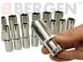 BERGEN Professional 15 Piece 1/2\" Drive 10-24mm Deep Single Hex Socket Set BER1159  *Out of Stock*
