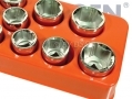 BERGEN Professional 20 Piece 1/2\" Drive Xi-On Shallow Single Hex Socket Set BER1166 *Out of Stock*