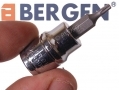 BERGEN 10Pc 3/8 Drive 48mm Long S2 Tamper Proof Torx Bit Socket Set T10 - T55 BER1177 *Out of Stock*