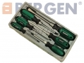 BERGEN 6 Piece Trade Quality Screwdriver Set with TRP Grips and Chrome Vanadium Shafts BER1508 *Out of Stock*