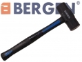 BERGEN Double Faced 4Lb Sledge Hammer with TPR Handle Rubber Grip BER1653 *Out of Stock*