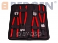 BERGEN TOOLS Professional 4pc 11\" Circlip Pliers Internal External Set In Zipped Canvas Case BER1728 *Out of Stock*