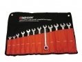 BERGEN Professional Trade Quality 12 Piece Metric Combination Ratchet Spanner Set 8-19mm BER1890 *Out of Stock*