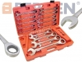 BERGEN Trade Quality 21 Piece Extra Long Ratchet Spanner Set with Adapters in Case BER1891 *Out of Stock*