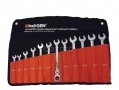 BERGEN Professional Trade Quality 12 Piece Metric Flexible Gear Ratchet Combination Spanner Set 8-19mm BER1893 *Out of Stock*