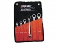 BERGEN Professional Trade Quality 6 Piece 72 Teeth 8-19mm Double Ring Ratchet Spanner Set BER1894 *Out of Stock*
