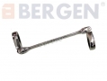 BERGEN Professional Trade Quality 6 Piece 72 Teeth Flexible Double Ring Ratchet Spanner Set Broken 16 mm and Rust Spots BER1895-RTN1 (DO NOT LIST)
