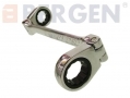 BERGEN Professional Trade Quality 6 Piece 72 Teeth Flexible Double Ring Ratchet Spanner Set Broken 16 mm and Rust Spots BER1895-RTN1 (DO NOT LIST)