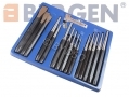 BERGEN Professional 16 Pc Comprehensive Punch and Chisel Set with Tray Missing 16 Cold Chisel 2 mm Taper Punch BER1963-RTN1 (DO NOT LIST) *Out of Stock*