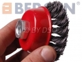 BERGEN VEWERK 75mm Steel Wire Twist Knot Cup Brush BER2101 *Out of Stock*