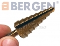 BERGEN 3 Piece HSS Step Drill Titanium Coated Hex Shank BER2534 *Out of Stock*