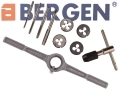 BERGEN 10 Pc Metric Tap and Die Set M4-M8 BER2550 *Out of Stock*