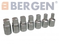 BERGEN Trade Quality 18 Piece 3/8\" Master Oil Drain Sump Plug Key Set BER3006 *Out of Stock*