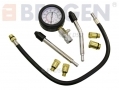 BERGEN Professional Comprehensive 8 Pc Compression Tester with Quick Disconnect for Petrol Engines BER5255 *Out of Stock*