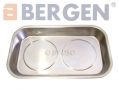 BERGEN Heavy Duty Trade Quality Double Magnetic Parts Tray with Rubber Non Scratch Base 136 x 230mm BER6651 *Out of Stock*