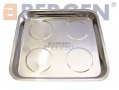 BERGEN 270 x 290mm Magnetic Parts Tray with Rubber Non Scratch Base BER6653 *Out of Stock*