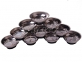 BERGEN 10 Pack Heavy Duty Magnetic Parts Tray with Rubber Non Scratch Base 76mm x 30mm BER6683 *Out of Stock*