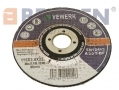 BERGEN VEWERK 25 Pack Flat Centred Stainless Steel Cutting Discs For 4.5 Inch Angle Grinder 115 x 3 x 22mm BER8017 *Out of Stock*