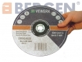 BERGEN  VEWERK Stainless Steel 9 inch - 230mm Cutting Discs 5 Pack with Flat Centre 230mm x 2mm x 22mm BER8019 *Out of Stock*