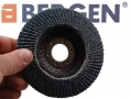 BERGEN VEWERK Trade Quality 115 x 22mm (4 1/2 inch) 36 Grit Zirconium Sanding Flap Disc 10 Pack BER8022 *Out of Stock*