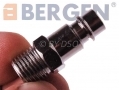 BERGEN Trade Quality 6 Pack Bag of 1/4\" inch BSPT European Air Couplers and Airline Fittings BER8041 *Out of Stock*