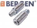 BERGEN Professional 2 Piece Pack Male Air Quick Coupler 3/8\" BSPT BER8048 *Out of Stock*