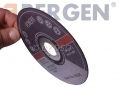 BERGEN VEWERK Ultra Thin 10 Pack Metal Cutting Discs with Flat Center 125 x 1.0 x 22.2mm BER8066 *Out of Stock*