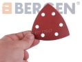BERGEN Vewerk Bodyshop Spec 50 Pack 90 mm Triangle Velcro Sanding Discs 120 Grit BER8081 *Out of Stock*