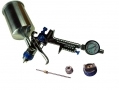 BERGEN Profesional HVLP Spray GUn Kit With Regulator 1.4mm and 2.0mm Nozzles 1000ml Cup BER8753 *Out of Stock*