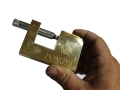 Tool-Tech 90mm High Grade Security Brass Shutter Padlock with 3 Security Keys BML10460