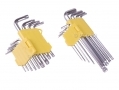 Tool-Tech 18 pc Ball Ended Hex Key and Star Key Set with Holder BML13420 *Out of Stock*