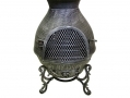 GardenKraft Large Cast Iron Wood Heater Fireplace Chiminea - Grey BML19890 *out of stock*