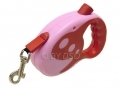 Max and Tilly 5 Metre Retractable Dog Lead Red/pink BML31810 *Out of Stock*