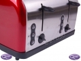 Quest Red 1500 Watt 4 Slice Toaster with Wide Slots BML34050 *Out of Stock*