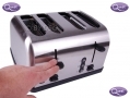 Quest Silver 1500 Watt 4 Slice Toaster with Wide Slots BML34080 *Out of Stock*