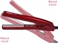 ReD HoT Mini Ceramic Hair Straighteners with LED Indicator 240v Red BML37000RED *Out of Stock*