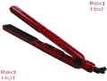 ReD HoT Ceramic Hair Straighteners in Red Zebra Print 210 Degrees BML37030RED *Out of Stock*