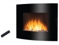 Quest Wall Mounted Fireplace With Pebbles and curved Faceplate with Remote Control 900-1800 Wat BML44190 *Out of Stock*