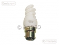 Omicron OMC1107 7W Spiral Energy Saving Bulb with Bayonet Fitting BML47960 *Out of Stock*