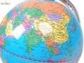 illumini 13 inch Globe Map of the World Touch Lamp with 4 Light Modes Silver BML49110 *Out of Stock*