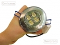 Omicron Silver Finish LED Downlight 2700k (Warm White) 5 Watt BML49620