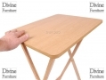 Divine Folding Wooden TV Computer Dinner Table Fold Flat Lightweight BML62090 *Out of Stock*