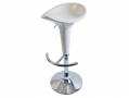 Divine Madison Hydraulic Bar Stool Style in Cream 360 Degree Swivel with Highly Polished Chrome Base BML69310 *Out of Stock*
